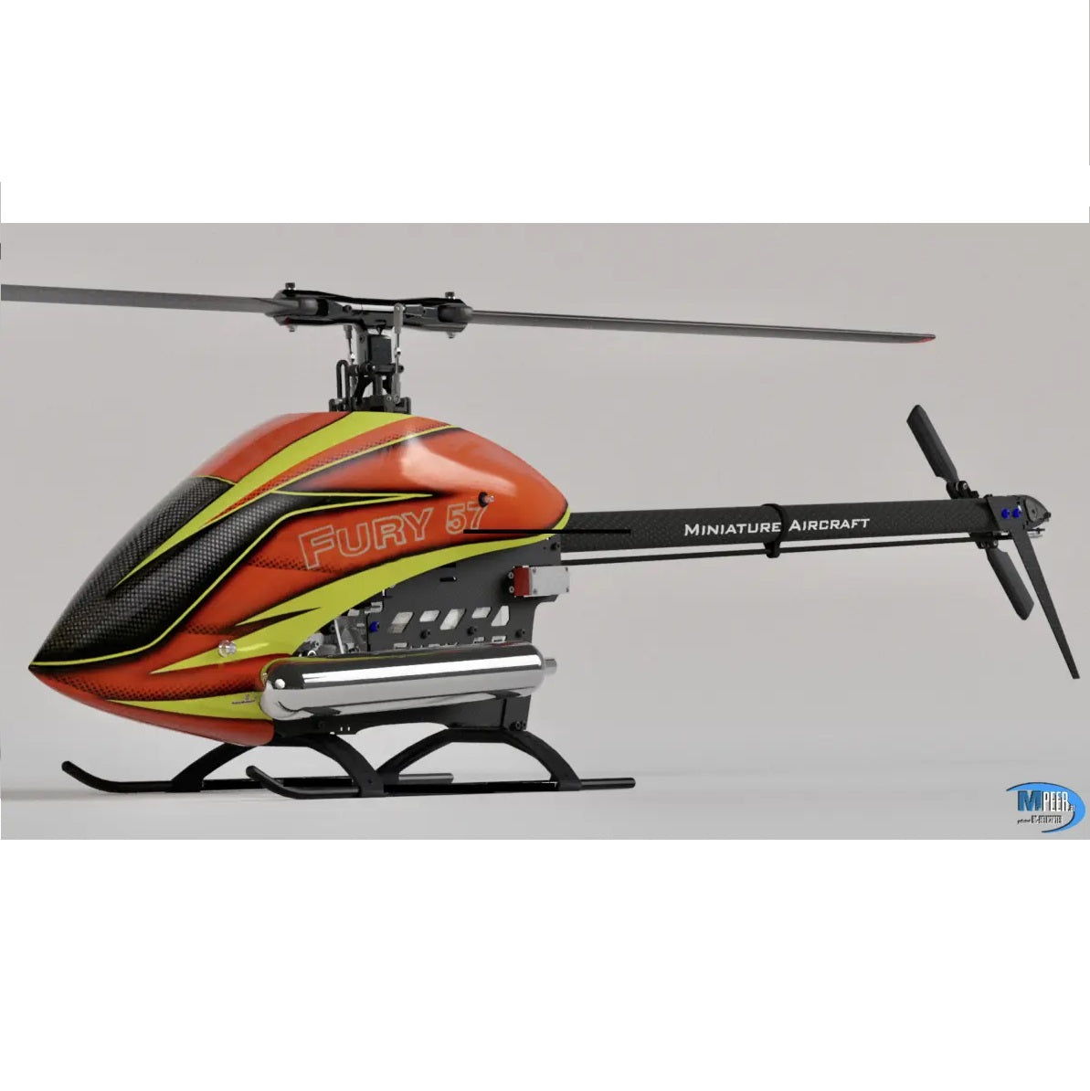 MA Fury 57 Super Nitro Kit w/o Blades - Fire - HeliDirect
