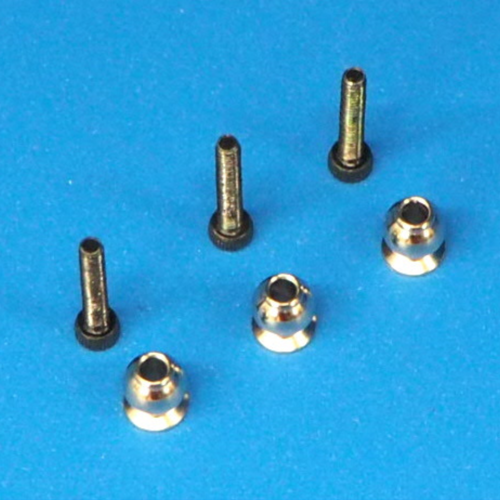 MA Interceptor M2x5.3 Threaded Steel Ball-L - Pack of 3