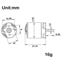 MEUS Racing Brushless Motor for 1/18 TRX4M 1/24 SCX24 1/30 SCX30 RC Crawlers