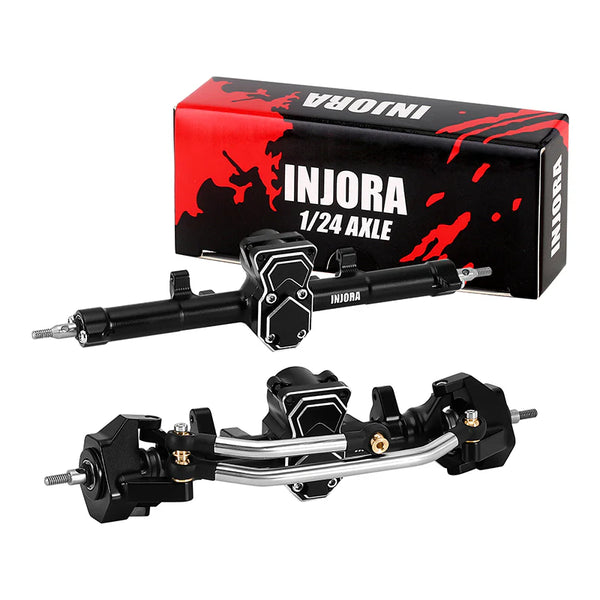 INJORA ProSteer Double Joint Aluminum Axle for 1/24 SCX24 - Front