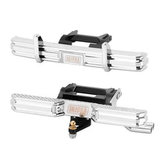 INJORA CNC Aluminum Front Rear Bumper With Dual Exhaust For 1/18 TRX4M High Trail F150 - HeliDirect