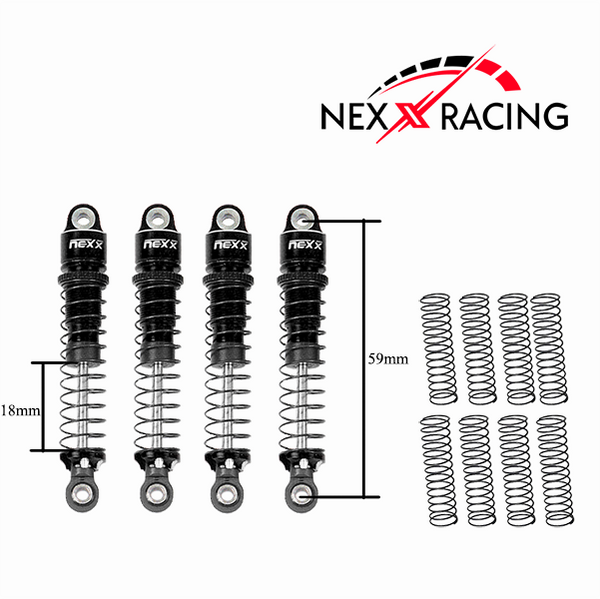 Nexx Racing 59mm Long Oil Shock (4pcs) for CR18P EVO/EVO PRO/ HPI