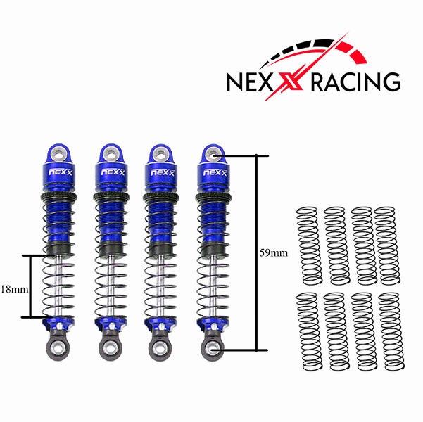 Nexx Racing 59mm Long Oil Shock (4pcs) for CR18P EVO/EVO PRO/ HPI