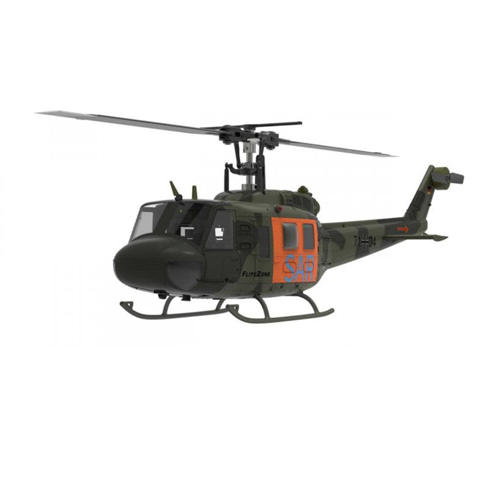 FliteZone Bell UH-1D 150-size Helicopter w/ Optical Flow Sensor - RTF - SAR