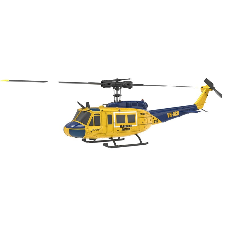 RC ERA C032 Huey UH1 6CH - RTF w/ Optical Sensor and Upgraded Transmitter Helicopter - Yellow (w/o weapon)