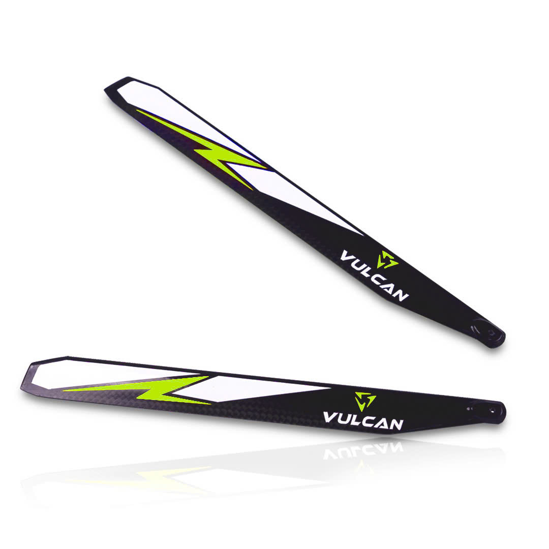 VULCAN ROTORS Precision Main Rotor Blades 200mm (Yellow)
