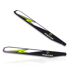 VULCAN ROTORS Precision Main Rotor Blades 200mm (Yellow)