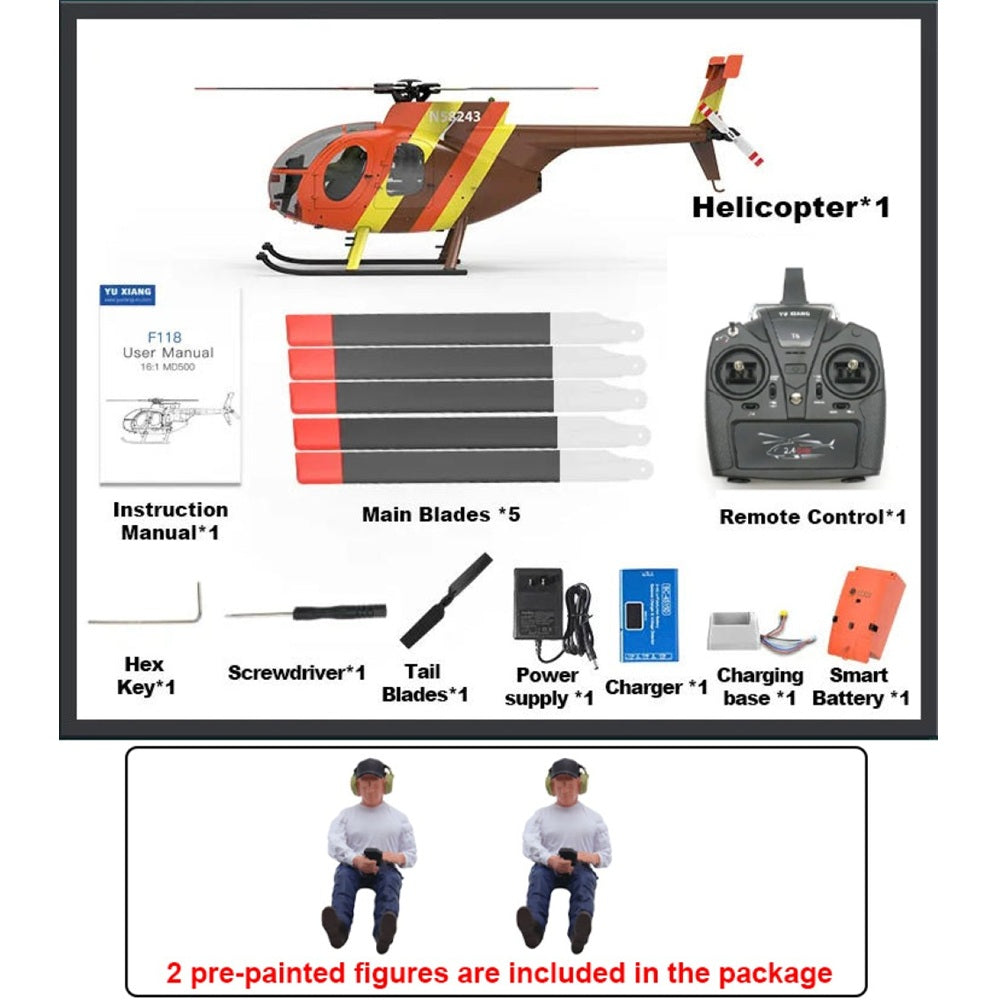 Yu Xiang F118 Magnum PI package — equipment and two pilot figures