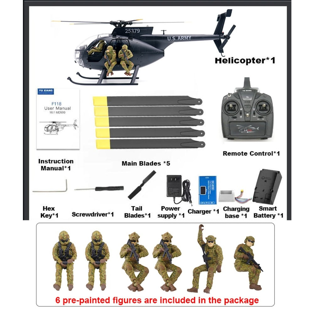 Yu Xiang F118 MD500 Gyro Stabilized Scale Helicopter - RTF
