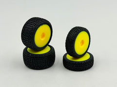 HobbyPlus Premounted Front / Rear Tires (Yellow) - Speck B