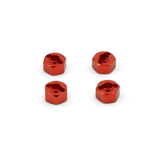 HobbyPlus Aluminum Wheel Hexes - Speck B/SCT
