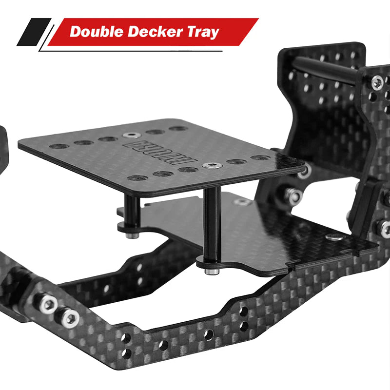 INJORA LCG Carbon Fiber Chassis Kit for 1/18 Redcat Ascent18 INJORA LCG Carbon Fiber Chassis Kit for 1/18 Redcat Ascent18