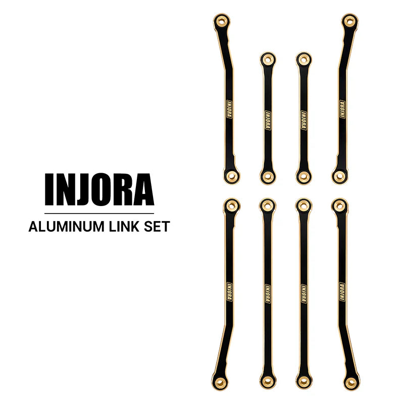 INJORA Black Brass High Clearance Chassis Links for 1/18 Redcat INJORA Black Brass High Clearance Chassis Links for 1/18 Redcat