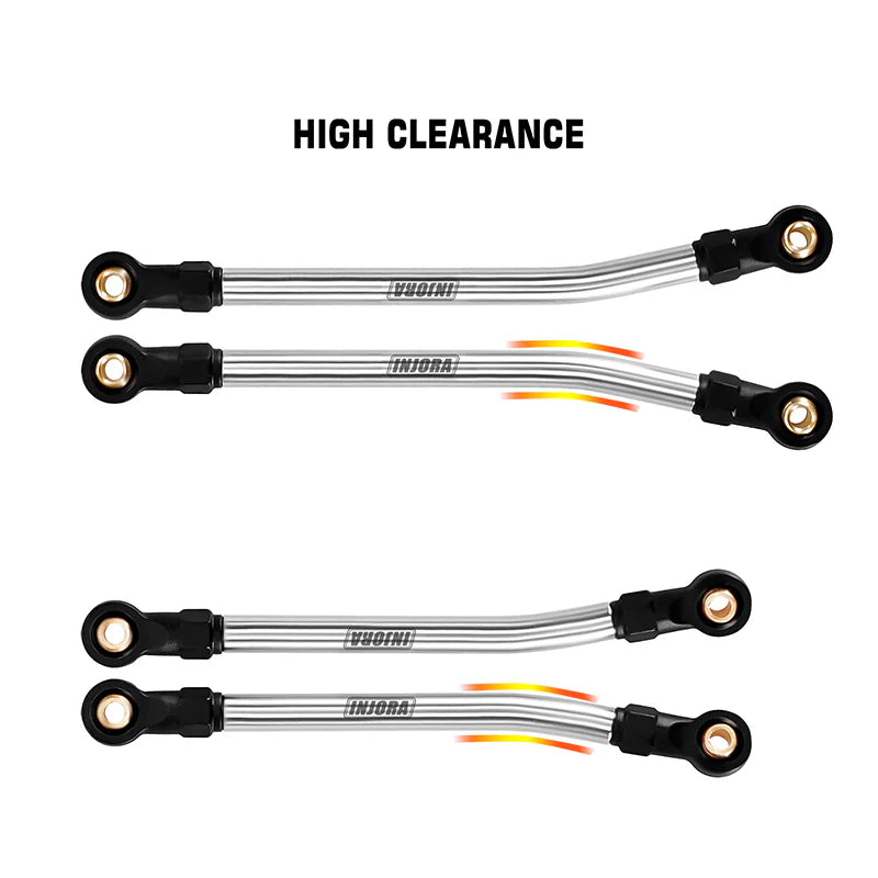 INJORA Stainless Steel High Clearance Links For 1/18 Redcat Ascent18 - HeliDirect