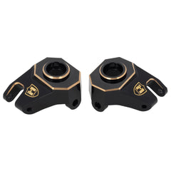 MEUS Racing Black Brass Steering Knuckles for 1/10 Axial SCX10 PRO & SCX10 III AR45 Upgrades Crawler