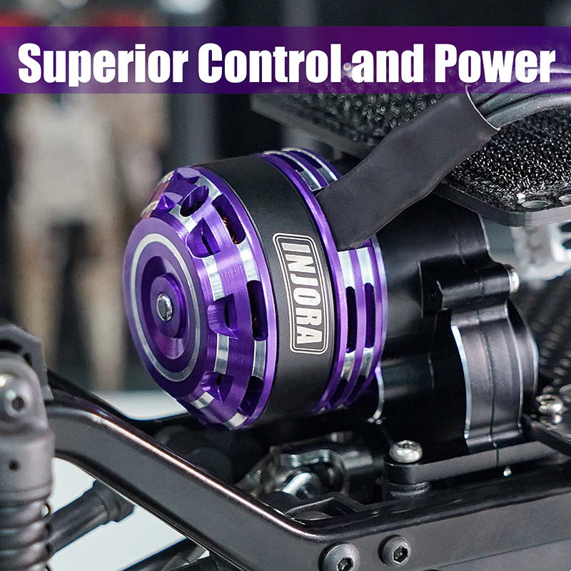 INJORA Brushless Micro MBL32 ESC & 1621 Purple Viper Motor Combo für TRX4M 1/18 RC Upgrade