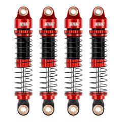 INJORA 53mm Threaded Oil Shocks For 1/18 Redcat Ascent18 - RED - HeliDirect