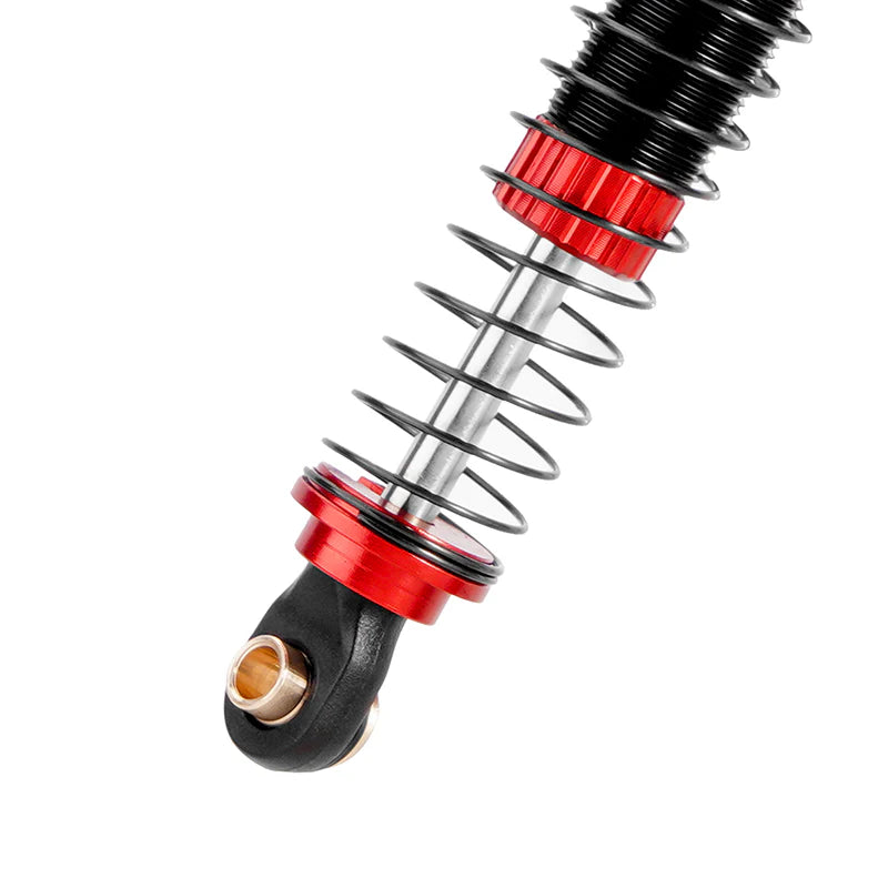 INJORA 53mm Threaded Oil Shocks For 1/18 Redcat Ascent18 - RED - HeliDirect