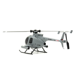 RC ERA C184 MD500 100-Size Gyro Stabilized Scale Helicopter - RTF w/ Optical Sensor and Upgraded Transmitter (Grey)