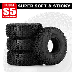 INJORA 0.7" 40*14mm XHX Pin Tires for 1/30 SCX30