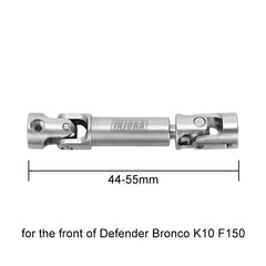INJORA 1 pcs Stainless Steel Drive Shaft for 1/18 TRX4M Mods