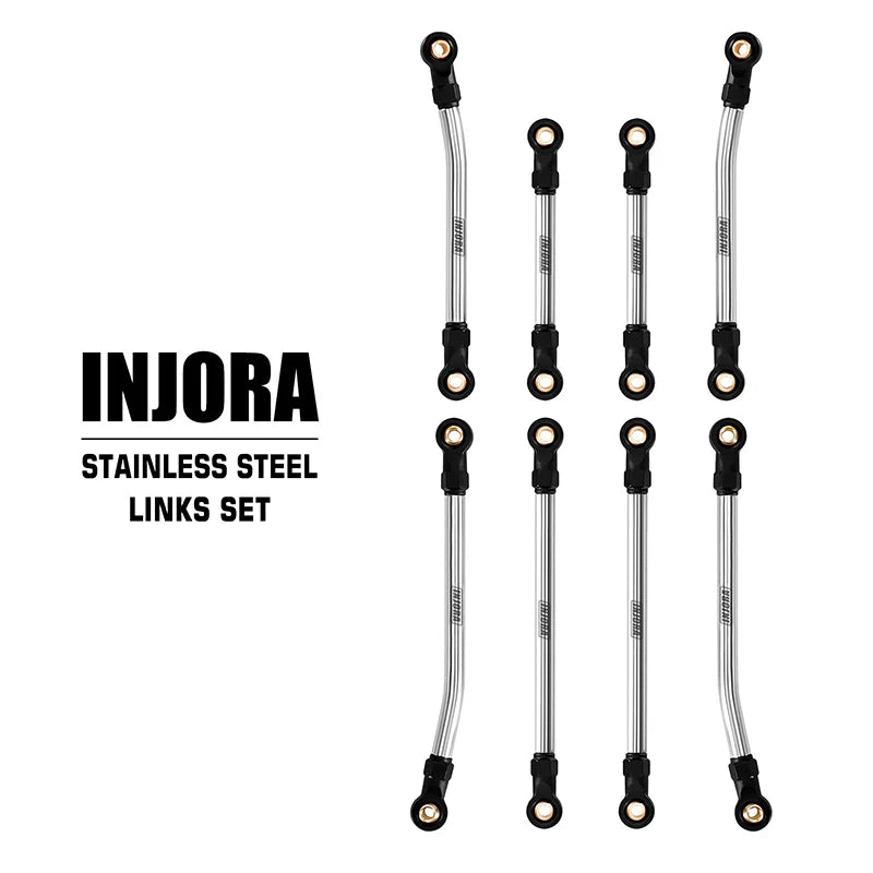 INJORA Stainless Steel High Clearance Links For 1/18 Redcat Ascent18 - HeliDirect