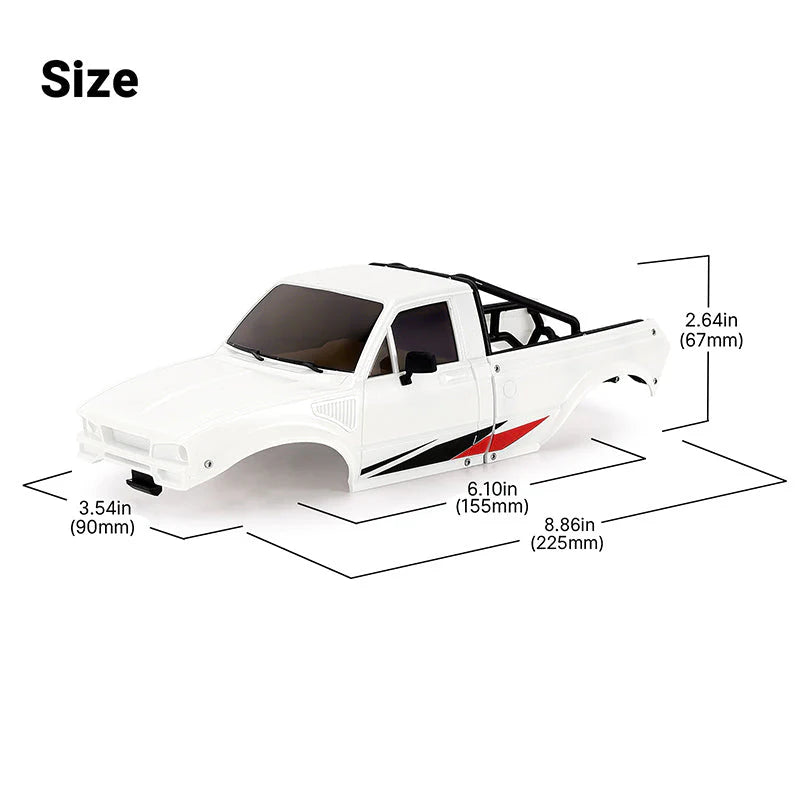 Carrosserie Cherokee INJORA ABS gris argenté pour Bronco Defender 155 mm TRX4M - 4M-106GL Carrosserie Cherokee INJORA ABS gris argenté pour Bronco Defender 155 mm TRX4M - 4M-106GL