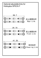 HobbyPlus Optional Adjustable Links Set - Speck-T