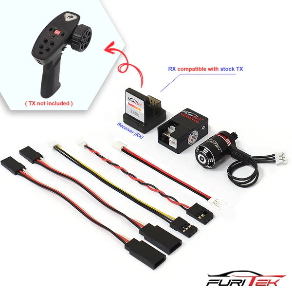 FURITEK STINGER BRUSHLESS POWER SYSTEM WITH RECEIVER FOR HOBBY PLUS CR18P EVO - HeliDirect