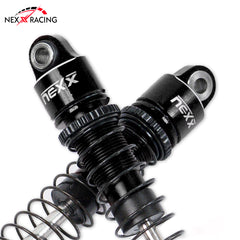 Nexx Racing 59mm Long Oil Shocks (4pcs) for 1/18 RC Crawler Redcat Ascent18 - BLACK