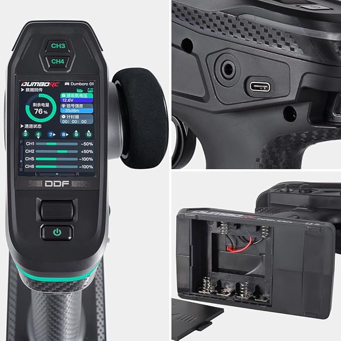 ホビーラジコン DUMBO RC DDF350 DUMBORC DDF-350 Surface Radio W/ P10F Receiver & Micro Receiver