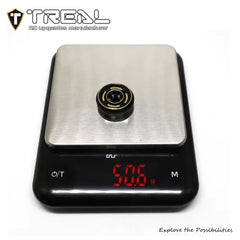 TREAL 1.0 Beadlock Wheels Brass Crawler Wheel Rims Weight (4P) Hubs Removable for SCX24 AX24 FCX24 TRX4M 1/24 1/18 RC Crawler, 50g/pc (Type C) - HeliDirect