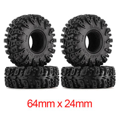 INJORA Swamp Claw 1.0" M/T Tires 64mmx24mm (4) - HeliDirect