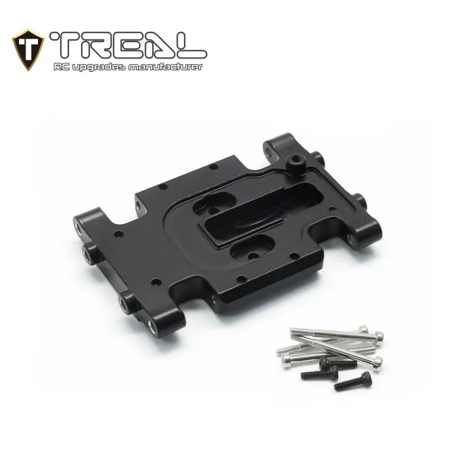 TREAL Brass Center Skid Plate CNC Machined Upgrdes Compatible with 1/24 Axial AX24 - HeliDirect