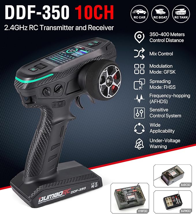 DUMBORC DDF-350 Surface Radio W/ P10F Receiver & Micro Receiver