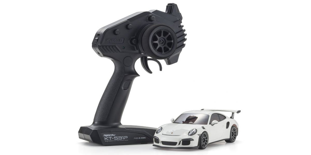 Kyosho MINI-Z RWD MR-04 readyset Porsche 911 GT3 RS white – HeliDirect