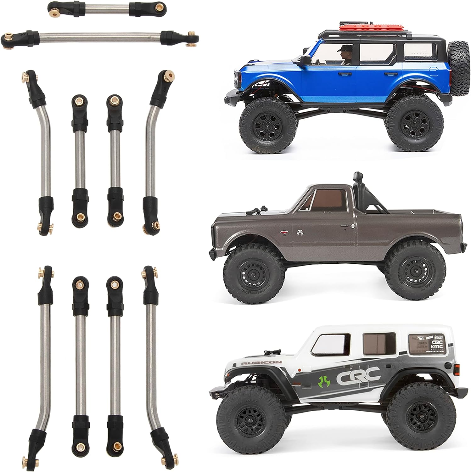 RC Car Model Quadro Do Chassi Da Distância Entre Eixos Para 1/10 AXIAL - Foto 8