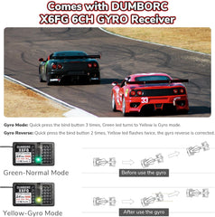 DUMBORC X6PM 2.4GHz 6CH Surface Radio with P6FG Gyro Receiver