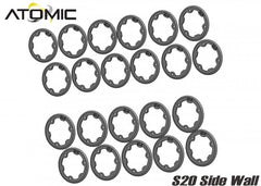 Atomic Side Wall Combo w/ Screw Set (11pairs: 21.8 to 23.8mm) - HeliDirect
