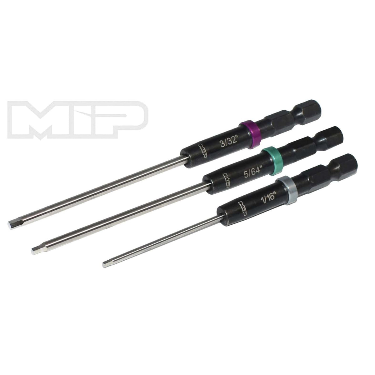 MIP Speed Tip Hex Driver Wrench Set Gen 2, SAE, Standard (3), 1/16", 5/64", & 3/32"