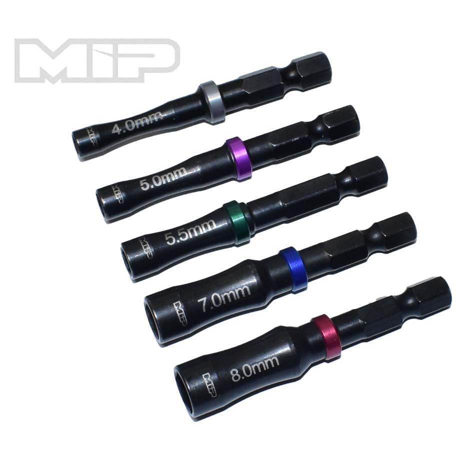 MIP 4.0mm, 5.0mm, 5.5mm, 7.0mm & 8.0mm Nut Driver Speed Tip Bundle