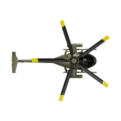 YX C189 MD500E 150-size 6-Axis Gyro Stabilized RTF Scale Helicopter w/ Weapons - Green - HeliDirect