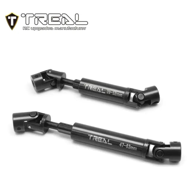TREAL AX24 Driveshaft Set Harden Steel Metal Center Drive Shafts (2P) for 1:24 Axial AX24 XC-1 - HeliDirect