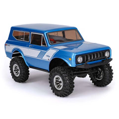 Redcat Scout II - 1/18 Scale Brushed Electric Rock Crawler (Blue) With TORQ MLS-1025 Premium DIRECT-MOUNT Servo (Free Horn Included)
