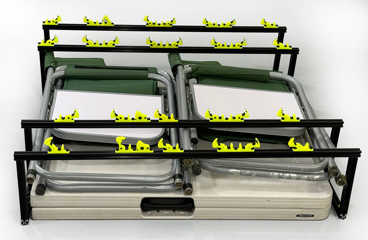 XGuard One-Size-Fits-All Skid Clamp System Double clamp with extrussion rail mounting hardware - HeliDirect