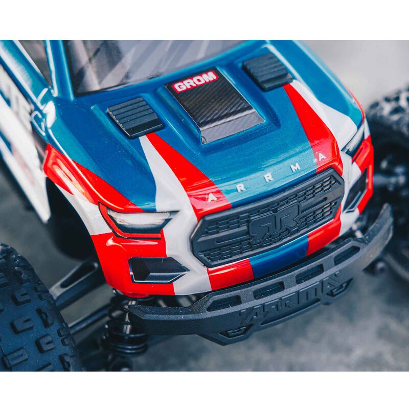 ARRMA 1/18 GRANITE GROM MEGA 380 Brushed 4X4 Monster Truck RTR with Battery & Charger - BLUE - HeliDirect