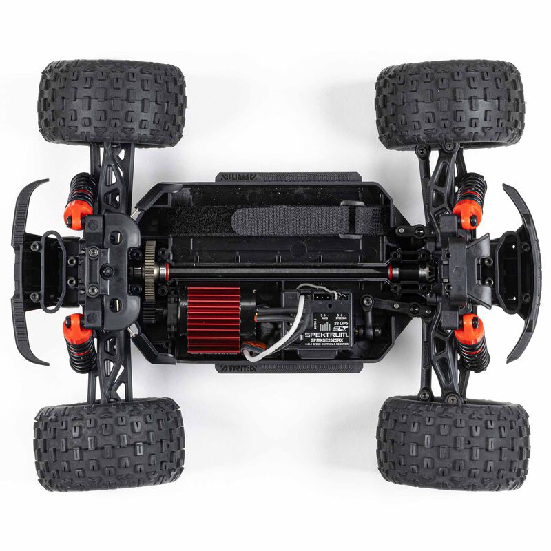ARRMA 1/18 GRANITE GROM MEGA 380 Brushed 4X4 Monster Truck RTR with Battery & Charger - RED - HeliDirect