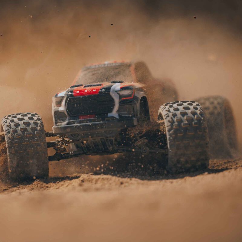 ARRMA 1/18 GRANITE GROM MEGA 380 Brushed 4X4 Monster Truck RTR with Battery & Charger - RED - HeliDirect