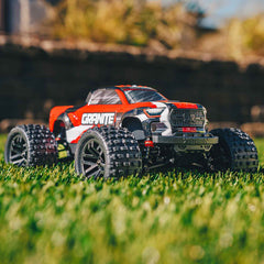 ARRMA 1/18 GRANITE GROM MEGA 380 Brushed 4X4 Monster Truck RTR with Battery & Charger - RED - HeliDirect