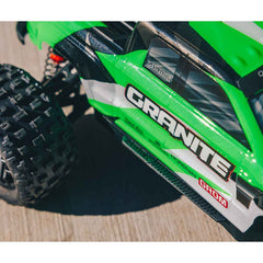 ARRMA 1/18 GRANITE GROM MEGA 380 Brushed 4X4 Monster Truck RTR with Battery & Charger - GREEN - HeliDirect